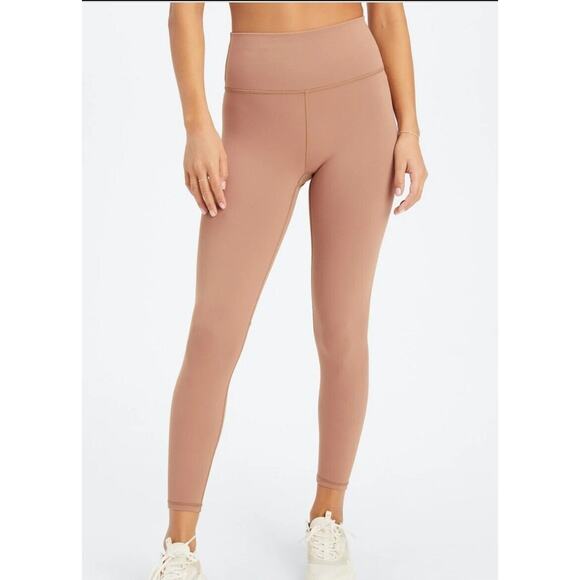 Fabletics Define Powerhold Leggings Figure Control S Beige Sorbet Stretch Yoga - Picture 1 of 16